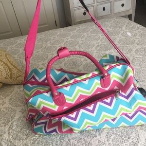 Girls luggage duffel/rolling bag